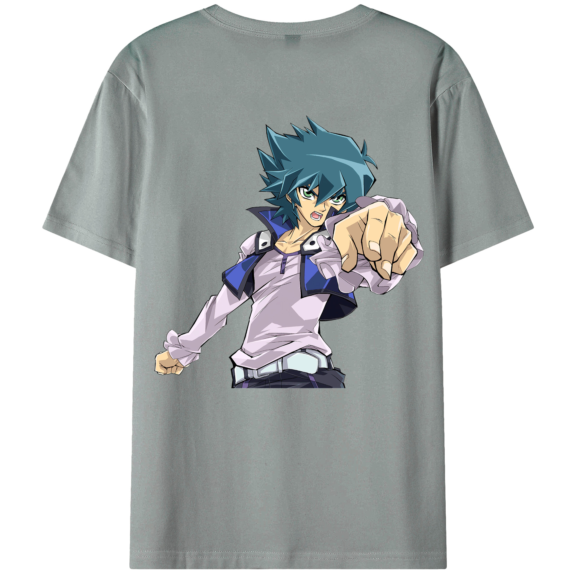 （画像用） 遊☆戯☆王 Yu-Gi-Oh! 綿100％ メンズ半袖Tシャツ（バックプリント） 通気性